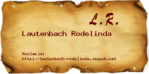Lautenbach Rodelinda névjegykártya